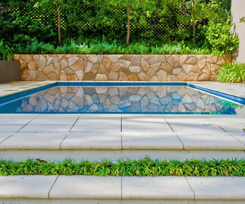 veneer stone pool