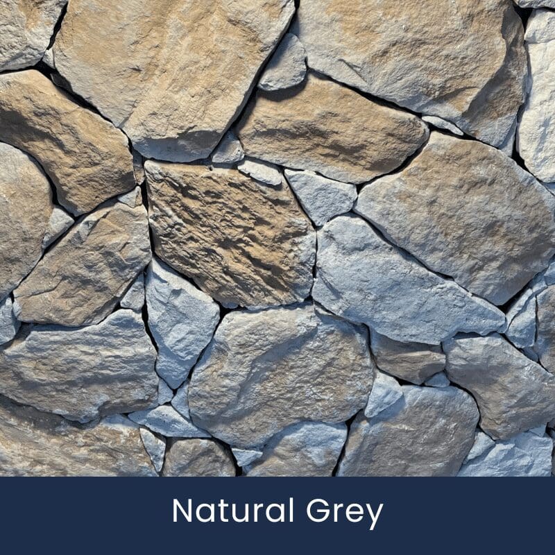 Natural Grey Coastal Stone cladding
