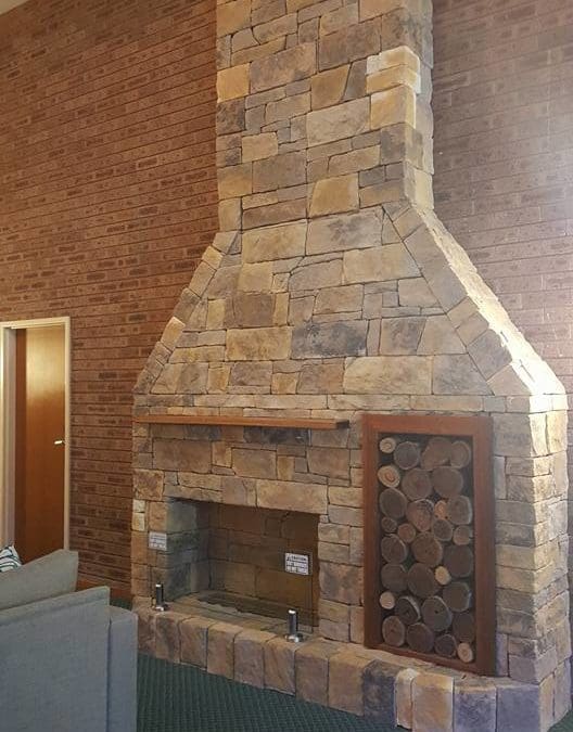 Dry Stack Earth Fireplace