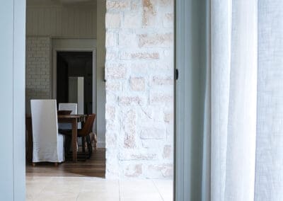 Dry Stack Travertine view from Bedroom